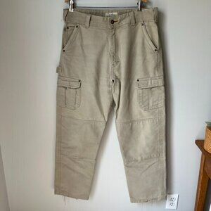 Cabela's Tan Cargo Work Pants Men's 36x32